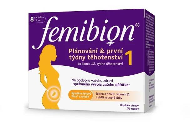 Femibion 1 Plánování a první týdny těhotenství 56 tablet