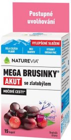 NatureVia® Mega Brusinky Akut 15 kapslí