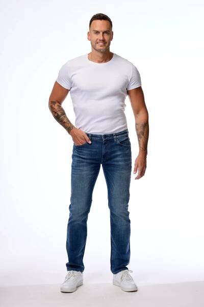 Pánské džíny MAVI Marcus tmavě modré-seprané | EXE JEANS | Specialisté na džíny Mustang, Cross, Mavi a další