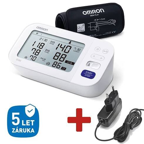 Omron M6 Comfort AFib + adaptér