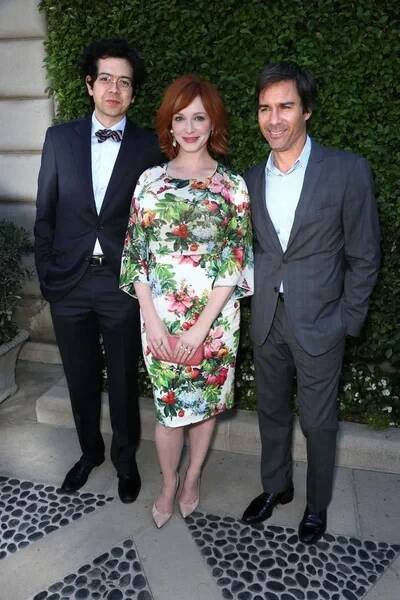Geoffrey Arenďan, christina hendricks, eric mccormack — Stock obrázek
