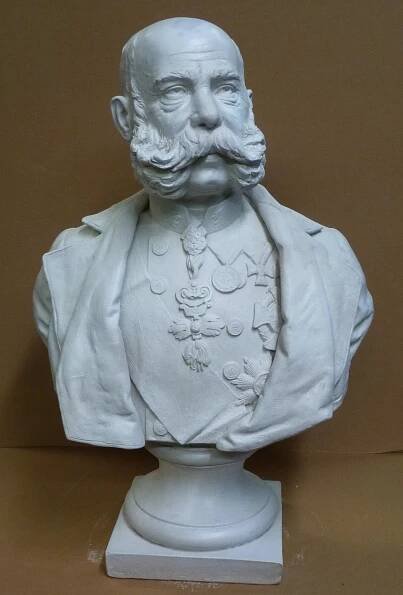 Busta císaře Františka Josefa  ,KuK, Franz Josef/65 cm - undefined