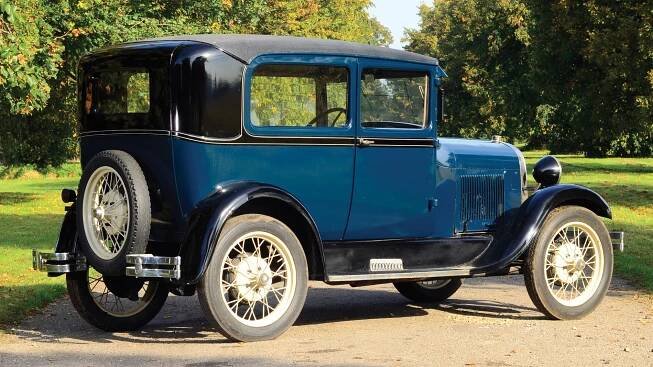 The 1928 Ford Model A Tudor Sedan had a typical two-box design which did not favor aerodynamics