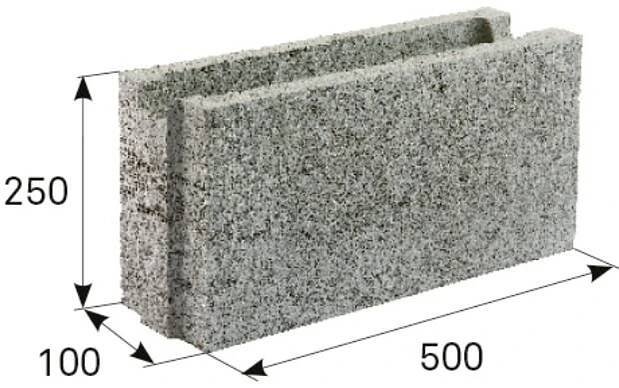 Best Ztracené bednění 10 100 x 250 x 500 mm
