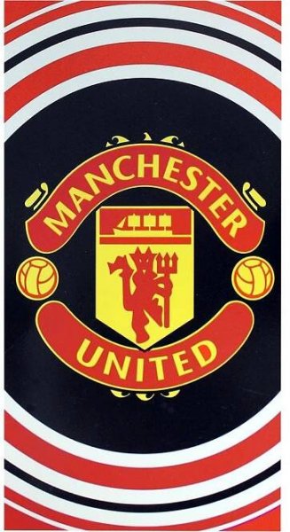 FotbalFans Osuška Manchester United FC, barevná, 100% bavlna, 70 × 140 cm