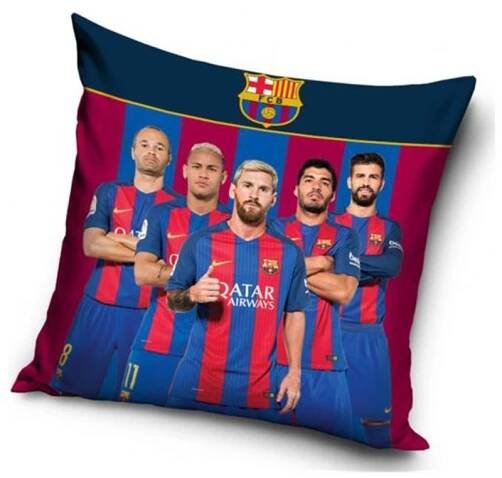 CARBOTEX Polštářek FC Barcelona Team 40x40 cm