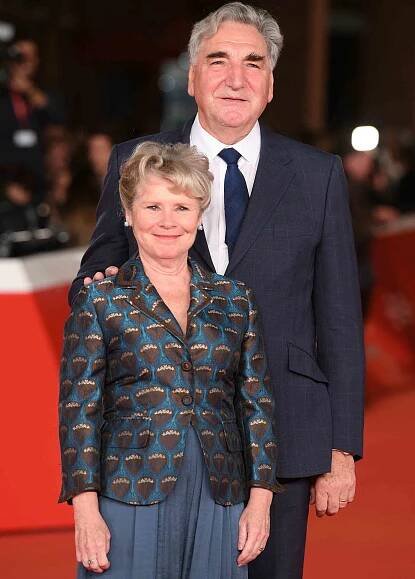 ROME, ITALY - OCTOBER 19: Imelda Staunton and Jim Carter attend the "Downton Abbey" red carpet during the 14th Rome Film Festival on October 19, 2019 in Rome, Italy. (Photo by Daniele Venturelli/WireImage,)