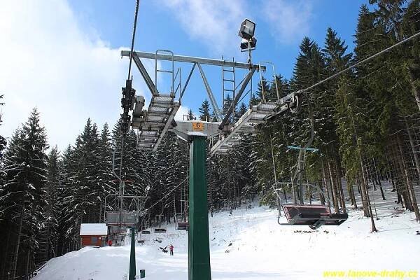 Sedačková lanovka Horní Bečva - Rališka (před rekonstrukcí)