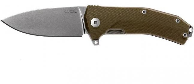Lionsteel Liner Lock Sleipner Blade, GREEEN G10 handle, IKBS KUR GR - Kapesní nože | KNIFESTOCK