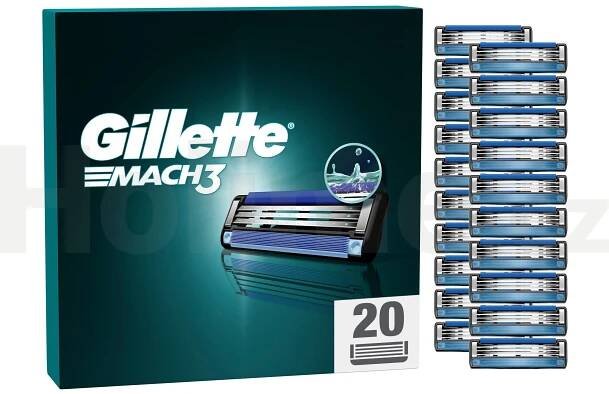 Gillette Mach3 náhradní hlavice 20 ks