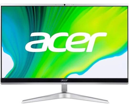 Počítač All In One Acer Aspire C22-1650 21.5", 1920 x 1080 Full HD, bezdotykový, i3-1115G4, SSD 256GB, UHD Graphics, Microsoft Windows 11 Home - černý/stříbrný - EBshop.cz