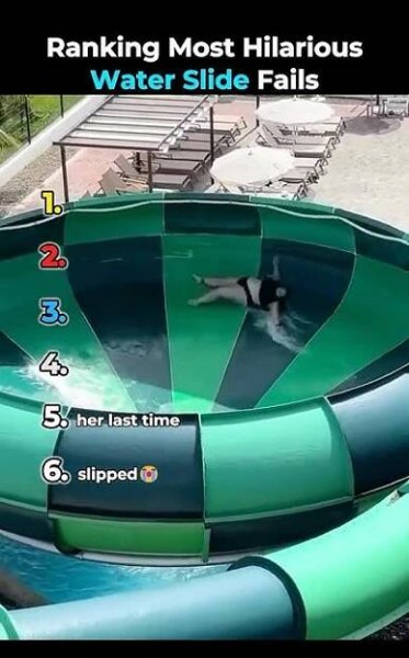 Ranking Most Hilarious Water Slide Fails