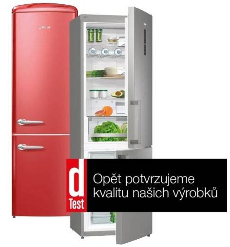 Chladničky gorenje se osvědčily v odborných testech i každodenním provozu