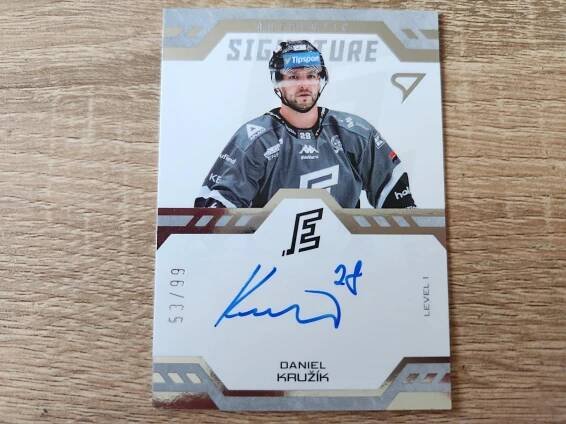 SPORTZOO TIPSPORT ELH 2024/25: DANIEL KRUŽÍK AUTHENTIC SIGNATURE 53/99 | Aukro