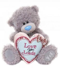 Me to You Teddy bear with heart Love You Loads 17 cm - VMD parfumerie - drogerie