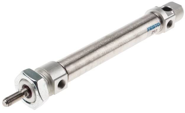 Pneumatický válec, řada: DSNU DSNU-20-100-PPS-A Samec G 1/8 7.2 g @ 10 mm Stroke 186.8 g @ 0 mm Stroke Festo