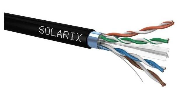 Solarix SXKD-6-UTP-PE vonkajšie, 500m/cievka, Fca