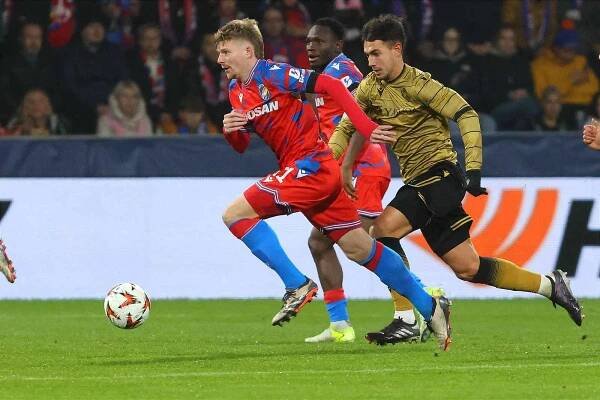 Utkání fotbalové Evropské ligy mezi Viktorií Plzeň a Realem Sociedad San Sebastian (7. 11. 2024)