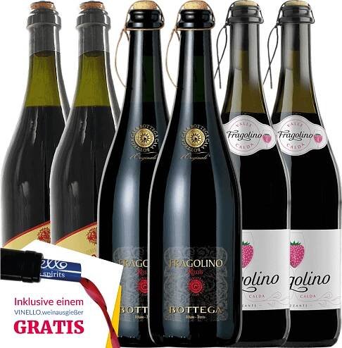 6er Probierpaket - erdbeer-fruchtiges Trinkvergnügen mit Fragolino