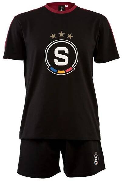 Pyžamo Sparta černo-rudé