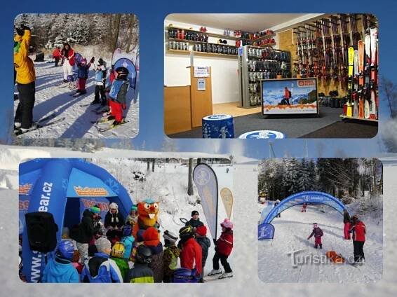 Ski areál Hartman v Olešnici v Orlických horách