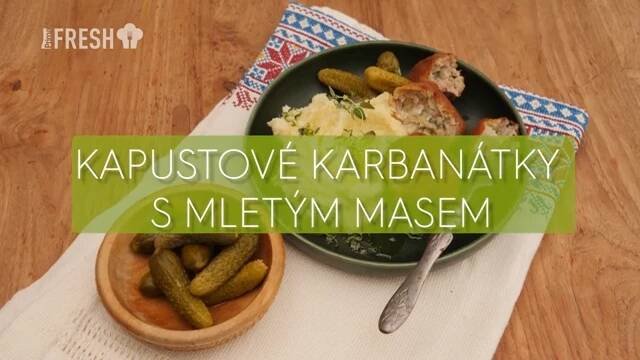 Kapustové karbanátky s mletým masem