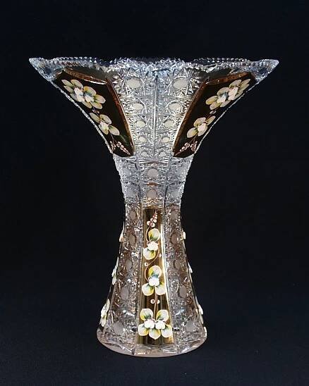 Váza křišťálová broušená 80080/57113/355 35,5cm. tanečnice - Tom Crystal Bohemia - Broušené vázy | Porcelán, sklo, lustry