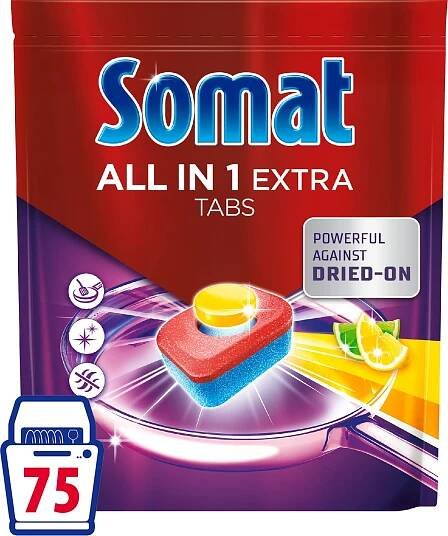SOMAT All in 1 Extra Lemon & Lime 75 ks