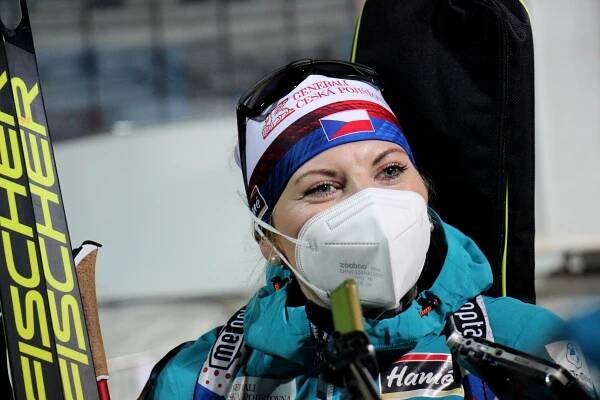 Lucie Charvátová po sprintu v Novém Městě | iROZHLAS - spolehlivé zprávy