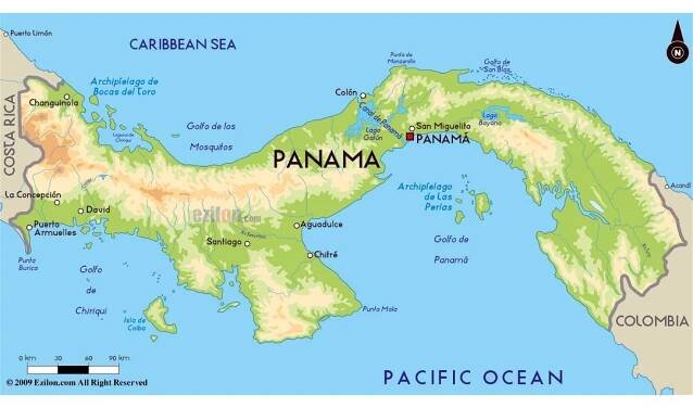Maps of Panama | Collection of maps of Panama | North America | Mapsland | Maps of the World