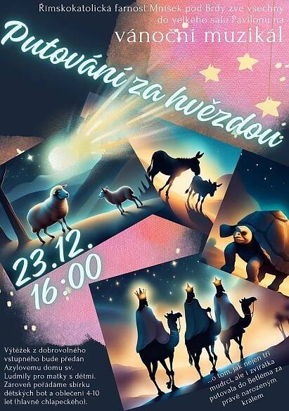 Římskokatolická farnost » Dětské vánoční představení 2023 – muzikál Putování za hvězdou