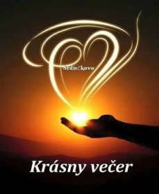 someone holding their hand up to the sun in front of them with words that read, krasny vecer