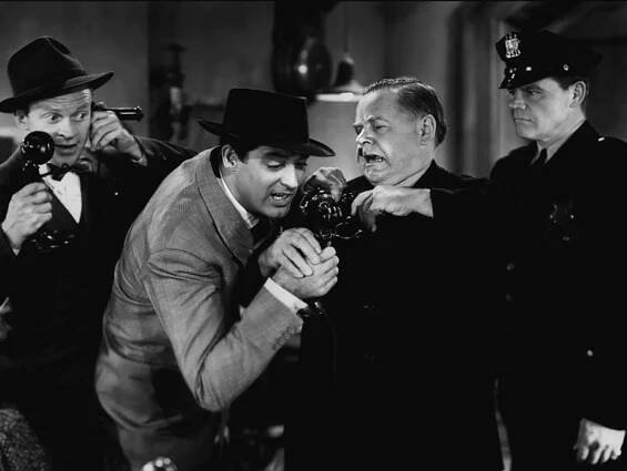 Jeho dívka Pátek - Z filmu - Frank Jenks, Cary Grant, Gene Lockhart, Pat Flaherty