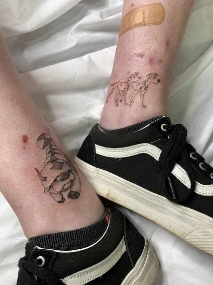 Appa, Pongo and Perdie. Done by Alvina at Chapter 2, Auckland | Avatar tattoo, Tattoos, Planet tattoos