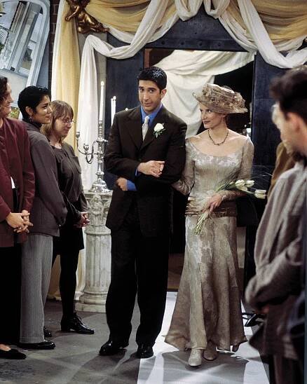 Přátelé - Neočekávaná svatba - Z filmu - David Schwimmer, Jane Sibbett