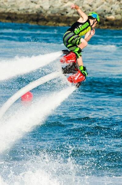 15-year-old Pro Category contender Hunter Verlander at the Flyboard World Cup 2014 held in Dubai, December, 2014 (Photo: Liam McKenna)