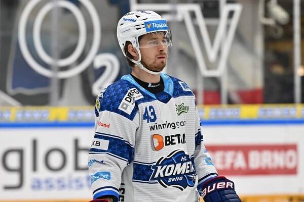 První posilou hokejistů Pardubic pro novou sezonu je obránce Daniel Gazda (na snímku ze 17. listopadu 2023) z Ilvesu Tampere, jenž se s reprezentací připravuje na mistrovství světa. V minulosti působil ve Zlíně či v Brně.