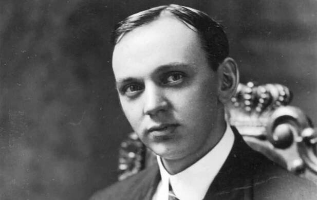 Young Edgar Cayce, mystic and prophet. He had visions of Atlantis for 20 years. Public domain.