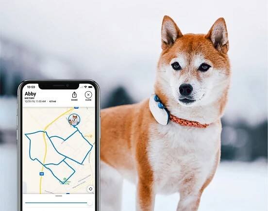Lokátor Tractive GPS DOG 4 - sledování pohybu