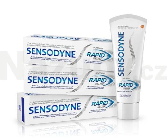 Sensodyne Rapid Whitening zubní pasta 3x75ml