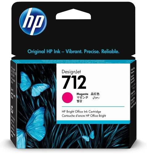 Inkoustová náplň HP 712 purpurová