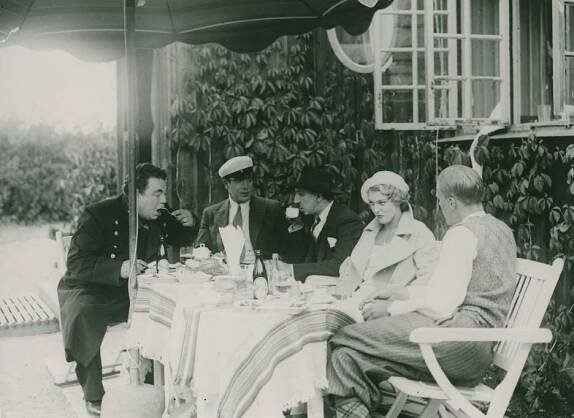 Edvard Persson, Adolf Jahr, Charlie Almlöf, Brita Appelgren - Sten Stensson Stéen från Eslöv på nya äventyr - Z natáčení