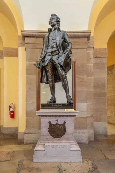 Charles Carroll Statue, U.S. Capitol for Maryland | AOC