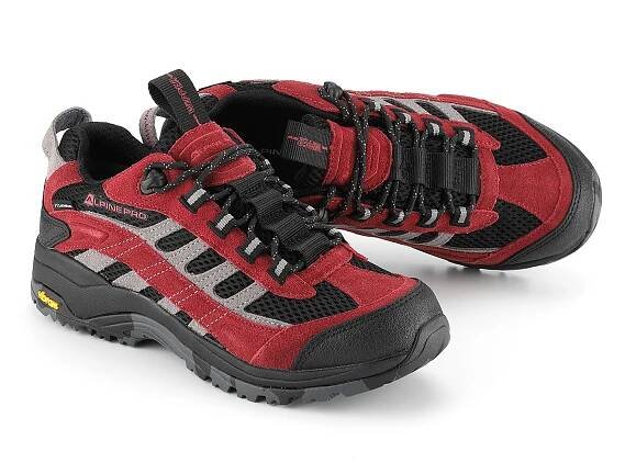 Alpine Pro Okane outdoorová obuv s PTX membránou červená