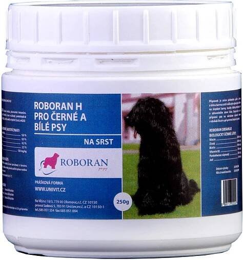 Roboran H prášek pro černé/bílé psy