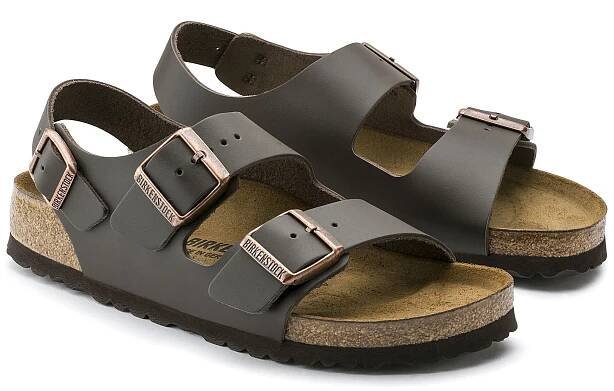 Milano Natural Leather Dark Brown | BIRKENSTOCK