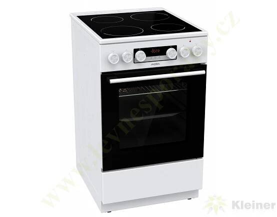 MORA C 5641 CW - elektrický skloker. sporák, bílý  (C5641CW)