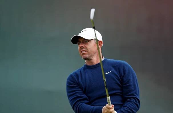 Rory McIlroy at The Open Championship practice round.