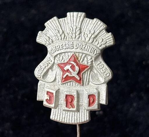 odznaky ksč komunismus - hliník dožínky JRD