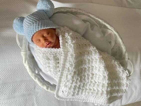 Their bundle of joy was born three weeks early